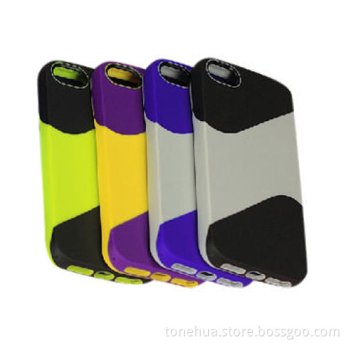 Colored Drawing Two Color TPU Cases for iPhone 5G/5s, Fashionable Design